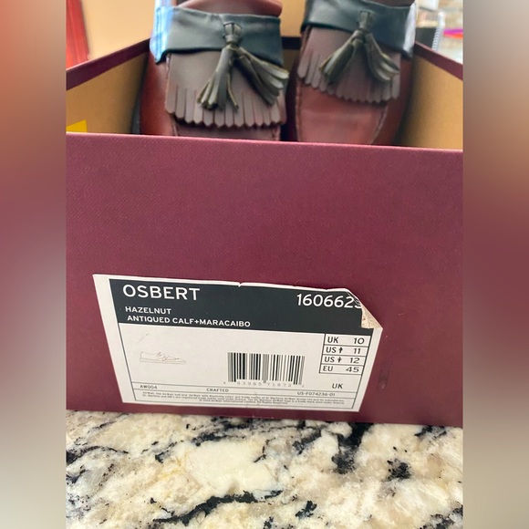 Dr Martens Red / Navy Made in England Men’s Loafers - Picture 5 of 5